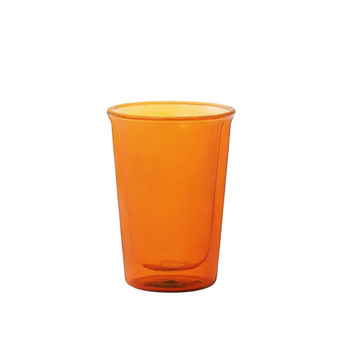 Kinto CAST AMBER dvoustěnná sklenice