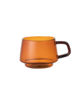 Kinto SEPIA cup with saucer 270 ml amber