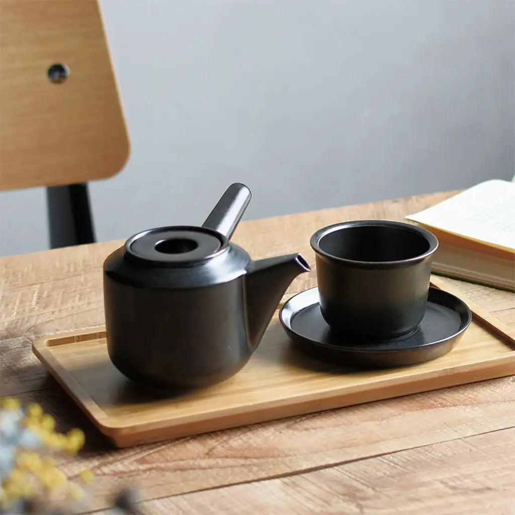 LT kyusu čajová konvička 300 ml černá - La Boheme Cafe - Pražírna výběrové kávy