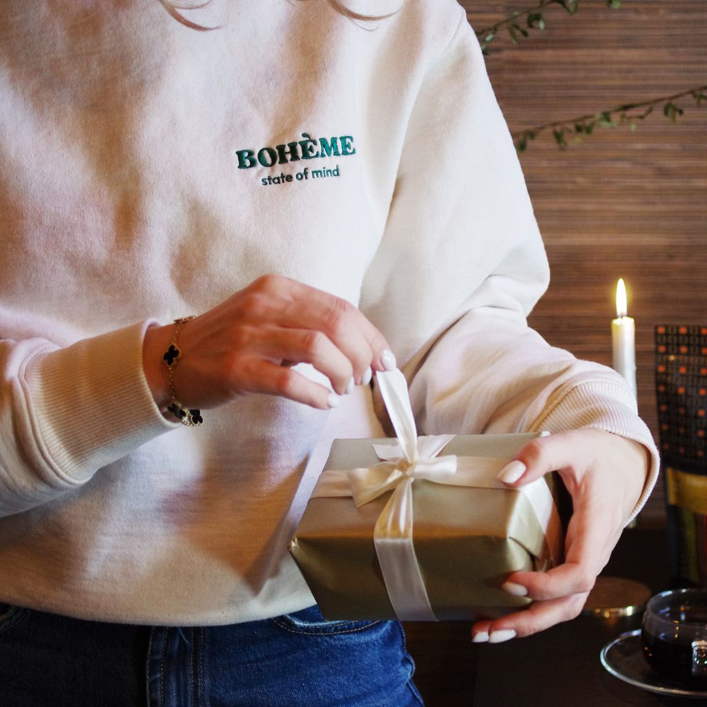 Unisex Beige sweatshirt La Bohème Café