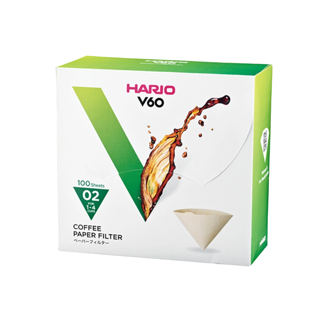 Hario V60-02 Přírodní Papírové Filtry 100 ks