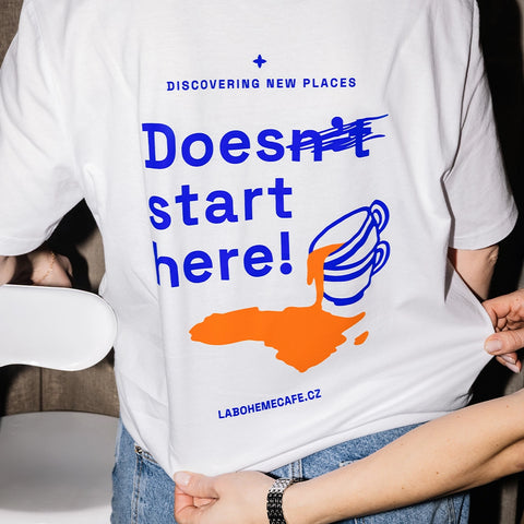 La Bohème Café Unisex tričko Discovering new places