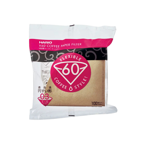 Hario Misarashi V60-03 Natural Paper Filters 100 pcs