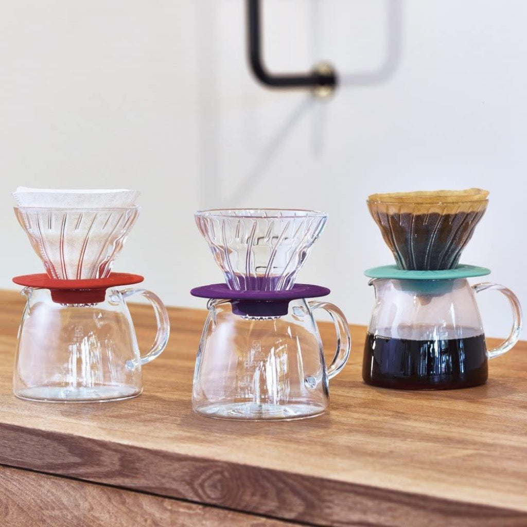 Set V60 Skleněného Dripperu a konvičky Claire fialová - La Boheme Cafe - Pražírna výběrové kávy