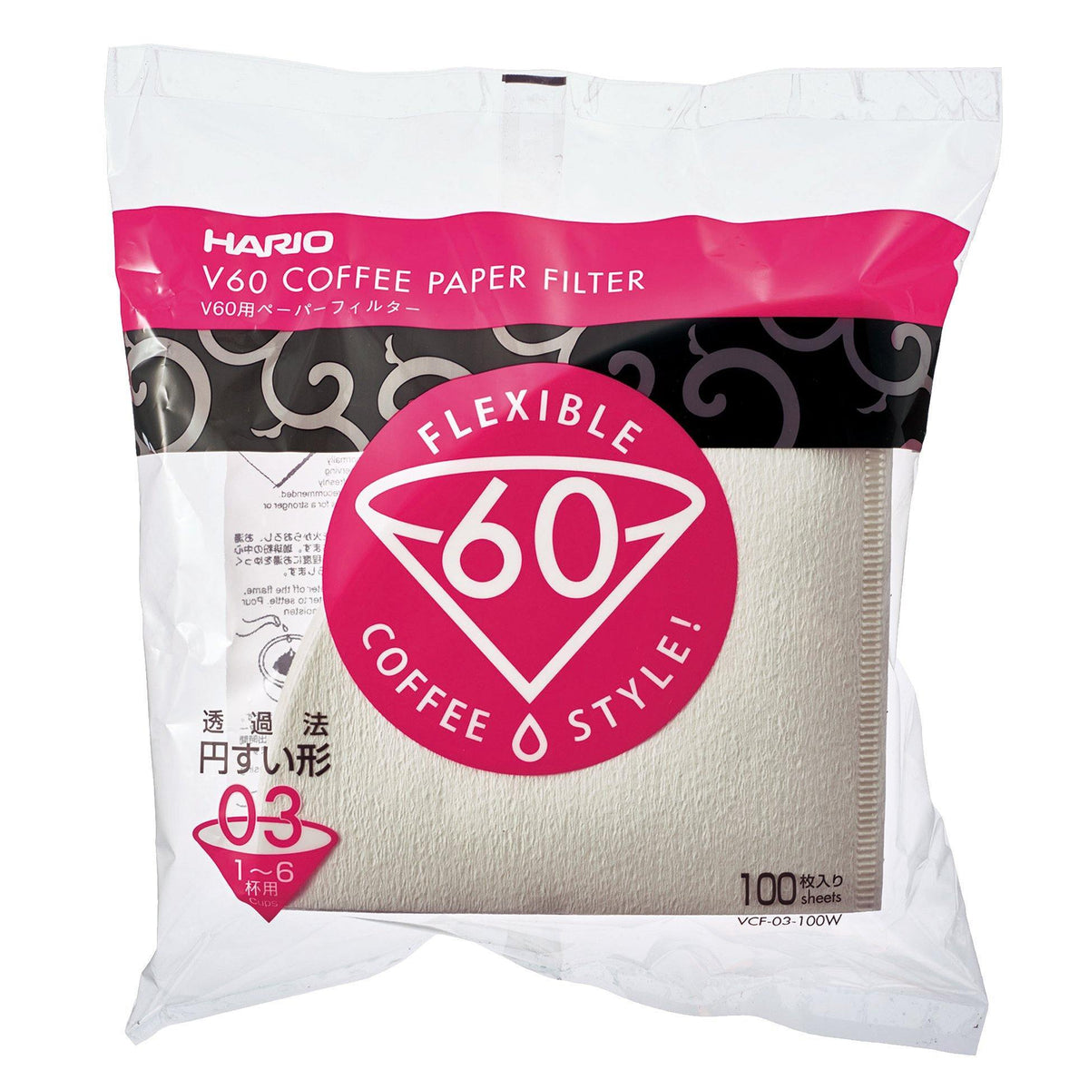 Hario V60-03 Bílé Papírové Filtry - La Boheme Cafe - Pražírna výběrové kávy