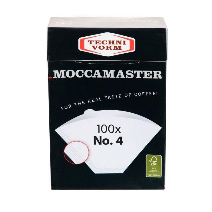 Moccamaster No. 4 Filtry 100 ks - La Boheme Cafe - Pražírna výběrové kávy